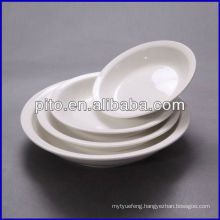 P&T porcelain factory, porcelain soup plates, round deep plates